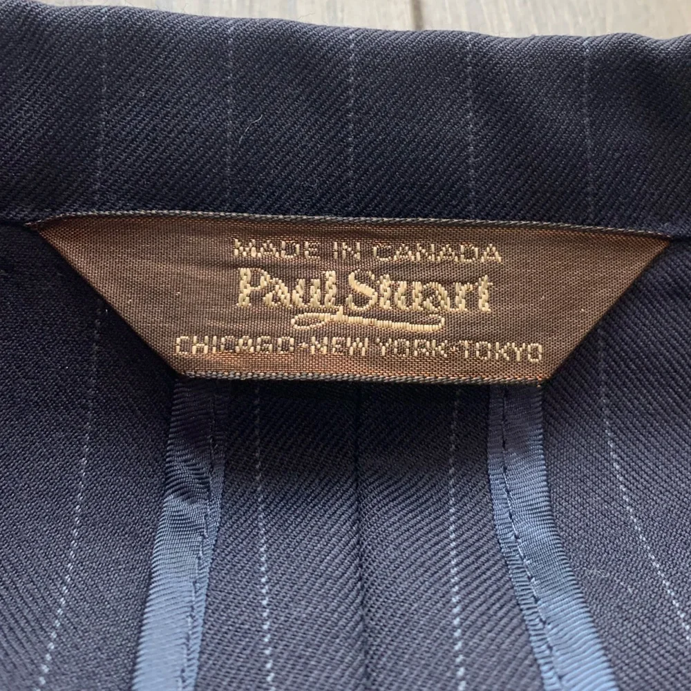 Paul Stuart Stuart IIl Silky Powder‎ Water Resistant Wool Sport Coat Jacket 48L